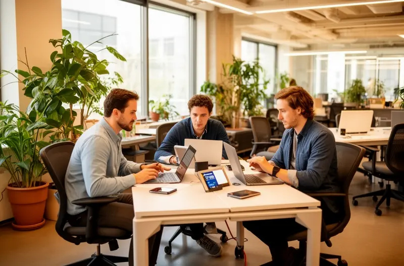Equipo de operaciones de Impulso Tecnológico monitorizando infraestructura cliente en tiempo real Equipo de operaciones de Impulso Tecnológico monitorizando infraestructura cliente en tiempo real